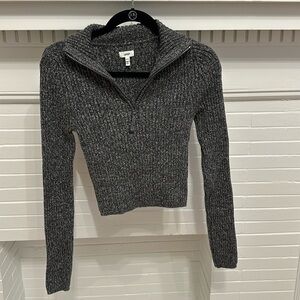 Aerie, Sweatshirt, Gray, Medium